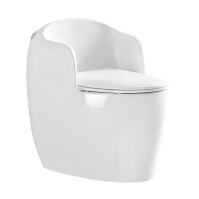 China Ceramic Sanitary Side Armrest Design Double-Flow Ware Floor Drain 300 Mm Strap One Piece Toilet for sale