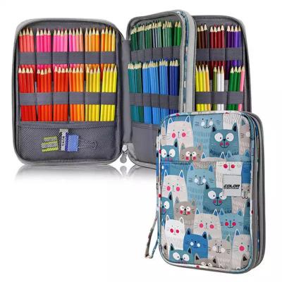 China Waterproof/Lightweight Popular Design Student Animal Printing Pencil Case With Multi Pen Pockets For Girls for sale