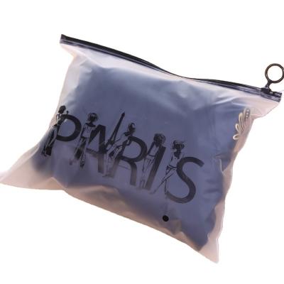 China 100% Eco-friendly Wholesale Waterproof Beach Bags With Zipper Cosmetic Clear Frosted Ziplock Bag Makeup Bag For Swimwear for sale