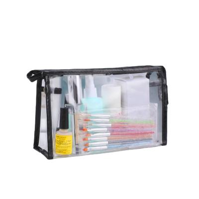 China Newest Clear PVC\Fasion\Popular Morden Style School Bag Large Capacity Pencil Case Make Up Plastic Cosmetic Bag Zipper Large Capacity Pencil Bag for sale