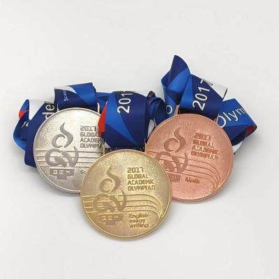 China Wholesale Custom Europe Zinc Alloy Double Sided 3D Logo Commemorate Sports Metal Medal for sale