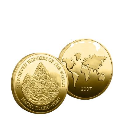 China Europe Factory Making Gold Engraved Souvenir Award Medal Custom Metal Coin Game Token Coin for sale