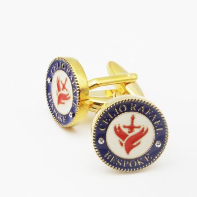 China Europe fashion wholesale new high quality custom logo metal suit shirt cuff link for sale