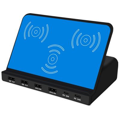 China Convenient 120w Wireless Dock For Samsung S10 S9 Note 10 Fast Charging Stand Pad For Iphone 11 pro Xs for sale