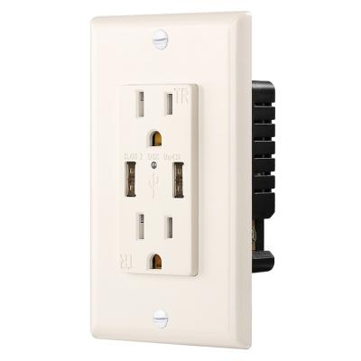 China High Quality Dual USB Ports Usb Charger Socket Charging Cheap Electric Power Socket Dual Ports for sale