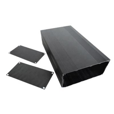 China Electronic Ect 145x68 mm Alloy Customized Black Anodized Black Aluminium Extruded Enclosure for sale