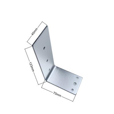 China Aluminum 123 * 70 * 40mm L type anodized aluminum alloy bracket bracket triangle bracket for sale