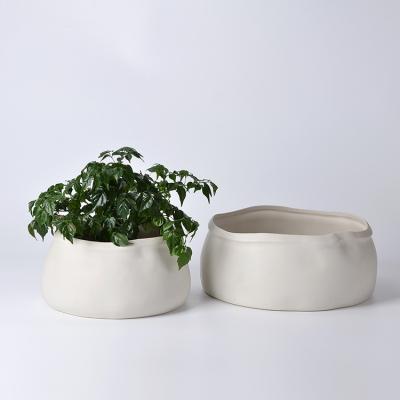 China Garden Supplies Manufacturer Indoor Herb Garden Home Decor Modern Ceramic Flower Plant Pot for sale