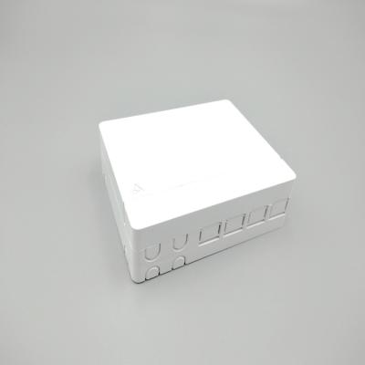 China NSTB04 8 Core 4 Port Fiber Optic Outlet Box Indoor ODF Termination Box 100*80*30mm for sale