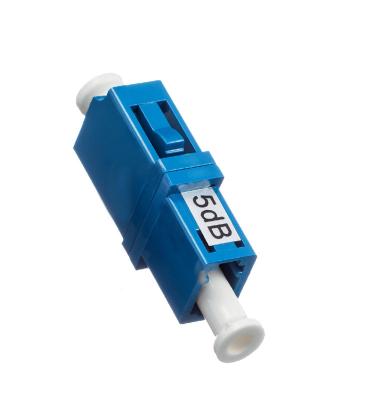 China Ceramic 5dB LC, Sc, St, FC APC Simplex Fiber Optic Flange Adapter Optical Attenuator for sale