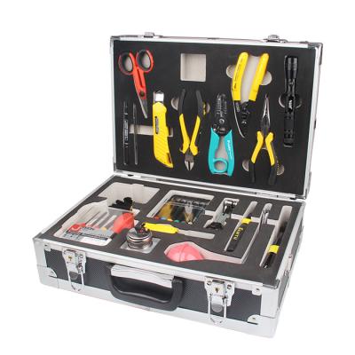 China GYTS GYXTW GYXTW GYTA ADSS Cable NSK-08C Fiber Optic Cut Fusion Outdoor Joining Stripping Splice Set Cable Construction Optic Fiber Tool Kit for sale