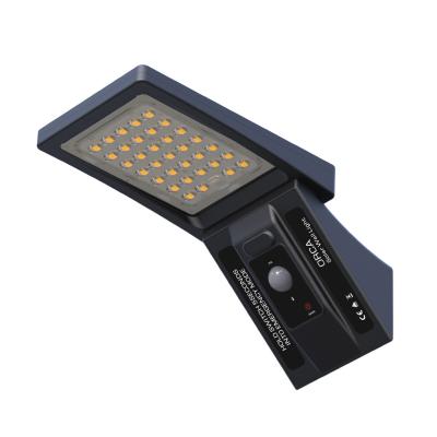 China Garden Decor With Waterproof Motion Sensor Lamp Led Solar Outdoor Garden Wall Light for sale