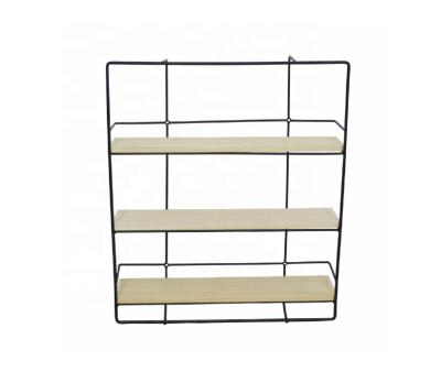 China Art Decor Ironwork Wall Mount Shelf For Book&Magazine for sale