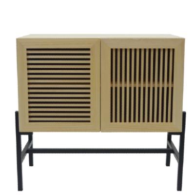 China Modern wooden storage cabinet with iron foot in the kitchen for sale