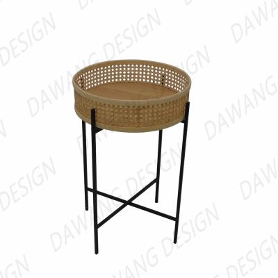 China Living Room Foldable Rattan Corner Table for sale