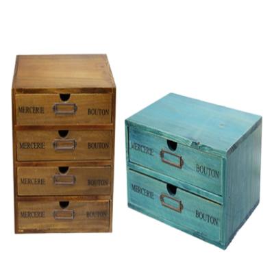 China Viable wooden storage box with drawers for sale