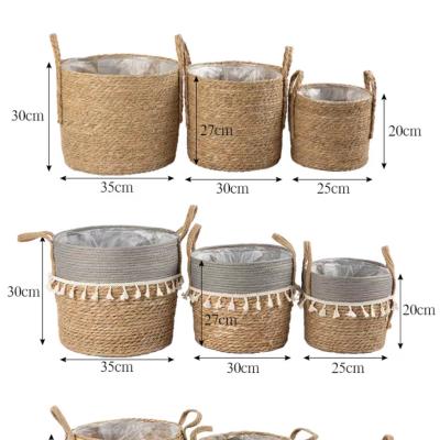 China Modern Highly Recommend Flower Pot Wicker Basket Flower Vase for sale