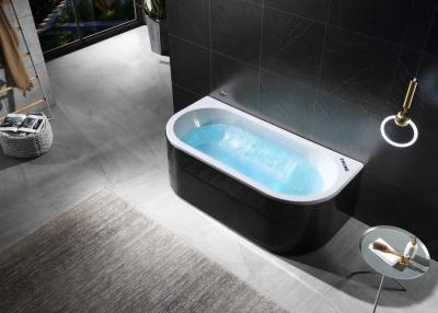 China Single Bathtub With Double Waterfall One Piece Led Strip for sale