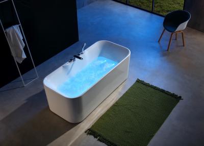 China Hot Tub Massage Bathtub With One Piece Led Bottom Light for sale