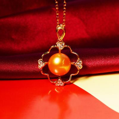 China Wholesale creative creative CLASSIC s925 CZ flower pearl necklace jewelry dangling multicolor freshwater women gold plated sterling silver cross for sale