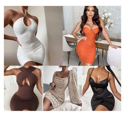 China Wholesale Low Price Mixed Fashion Women's Fashion Stocking Dress Trendy Used Casual Swimsuit Top Skirts Women's Dresses for sale