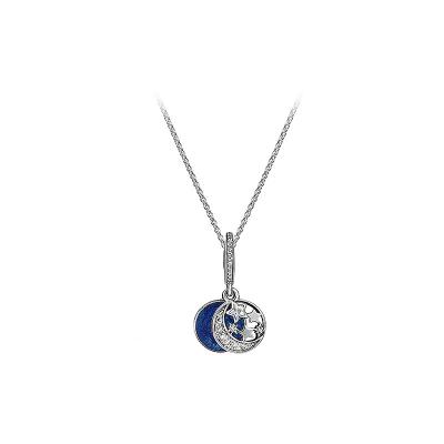 China CLASSIC S925 Silver Necklace Set Shiny Galaxy Fashion Personality Pendant Necklace for sale