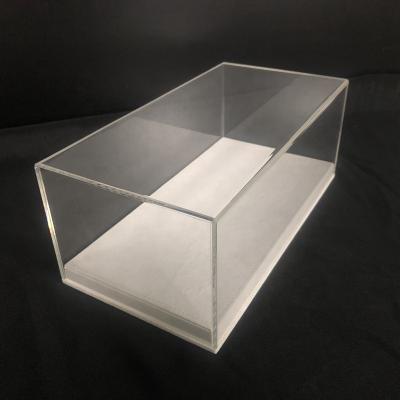 China Custom Acrylic Countertop Display Toys Acrylic Display Stand Car Model Display Rack Countertop Box for sale