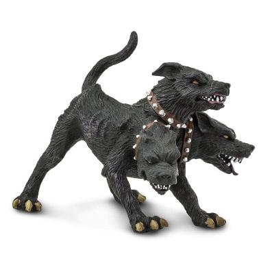 China Animal Model Figure Safari Hellhound Collectable Phone Holder Ancient Greek Legend Cerberus Figurine for sale