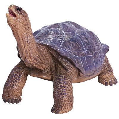 China Promotion Gift Wholesale Roto-PVC Simulation Wild Animal Figure Toys Aldabrachelys Gigantea Desktop Decoration Animal for sale