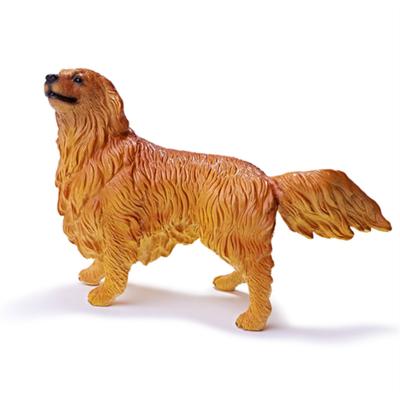 China Realistic Solid Plastic Home Series Resin Figure Decorations.Gifts Golden Retriever Puppy Puppy Animal Model Gift for sale