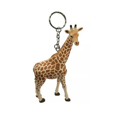 China Promotional Gift Toy PVC Wildlife Animals Keychain Light Lion Tiger Giraffe Elephant Koala Key Key Chain Custom Keychain Promotional Gifts for sale