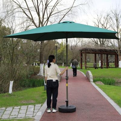 China Modern 2 x3m Modern Commercial Offset Large Outdoor Patio Canopy Rectangular Garden Umbrella for sale