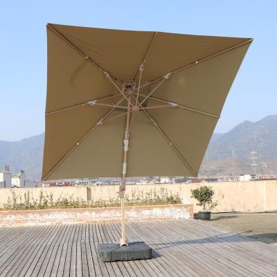 China Aluminum Roman Pole Umbrella Fast Delivery Modern Patio Umbrella Modern Running Parasol For Outdoor Use for sale