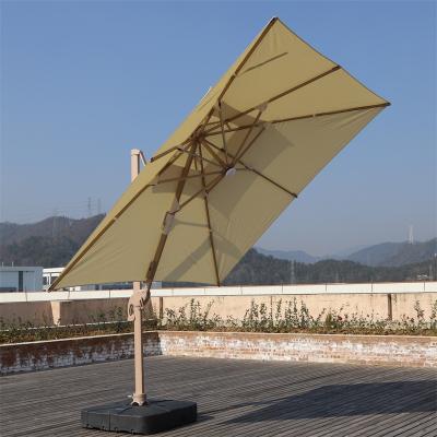 China Hot Sale Modern Running Umbrella Modern Roman Parasol For Garden Aluminum 3*3m LED Light Umbrella Patio Pole for sale