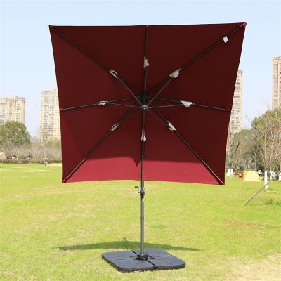 China 2.5*2.5 m Modern Modern Outdoor Hanging Roma Small Umbrella Garden Patio Sun Umbrella Cantilever Restaurant for sale