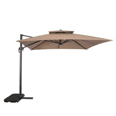 China Modern High Quality Modern Loose Leaf Patio Waterproof Windproof Parasol Roman Umbrella For Outdoor for sale