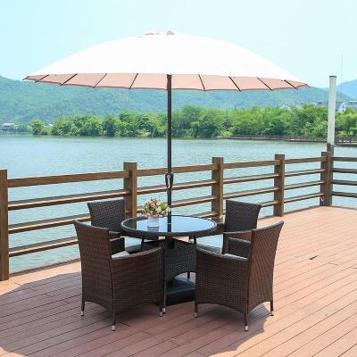 China Modern Commercial Fiberglass Parasol Sun Shade Canopy Umbrellas Outdoor Patio Umbrellas For Garden for sale