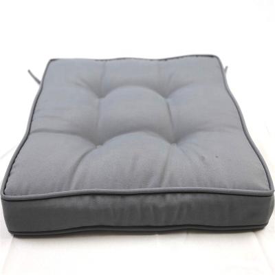 China Factory Direct Sale 40x40x5 Gray Recycle Waterproof Fire Retardant Fire Retardant Cushion Relax Chair Cushion Pillow For Home Decor for sale