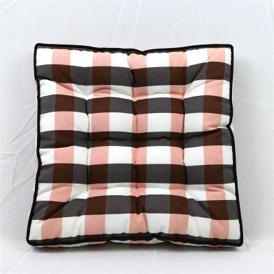 China Fire Retardant Design 45 x 45 Pink and Brown Waterproof Fire Retardant Soft Cushion Good Quality Relax Chair Cushion for Outdoor Use for sale