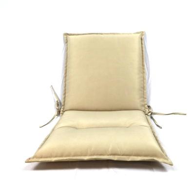 China Flame Retardant Independent Design 100% Polyester Khaki Portable Recycle Durable Relax Chair Pad Cushion For Indoor And Outdoor Use for sale