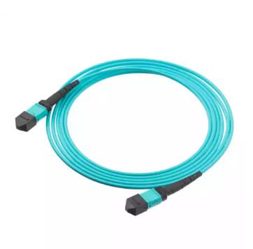 China La fibra óptica de pequeñas pérdidas MPO de MPO 3.0m m Om3 OM4 OM5 LSZH remienda el conector del cable MPO del cordón MPO en venta