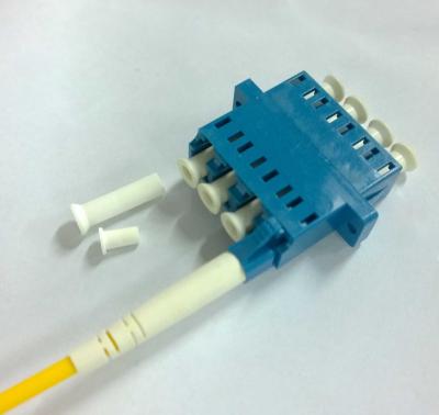 China Verviervoudig Optische de Adapter Blauwe Kleur van de 4 Kernenlc UPC Singlemode Vezel Te koop