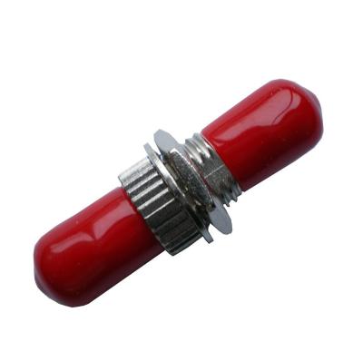 China ST / PC Fiber Optic To Ethernet Adapter Singlemode Fiber Optic Coupler With Red Hat for sale