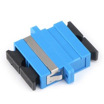 China Blue Fiber Optic Adapter Single Mode Fiber Optic Network Adapter Duplex SC / UPC for sale