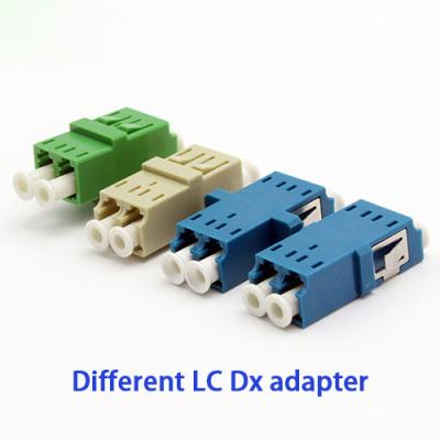 China Sc-Type Duplexlc de Adapters Blauwgroene Beige Kleur van de Vezel Optische Kabel Te koop