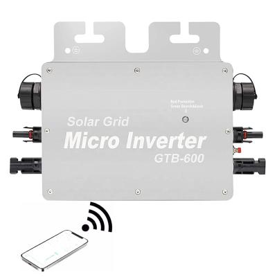 China Micro Link 600W WIFI Solar Control Power Grid Inverter GTB-600 Auto ID AC 120V 230V 290mm*195mm*40mm for sale