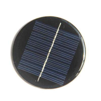 China Round Diameter 60MM 0.28W 5V Solar Cell Solar Panel Charger For 3.7V Battery Light Epoxy Polycrystalline Round 10pcs Diameter 60MM for sale