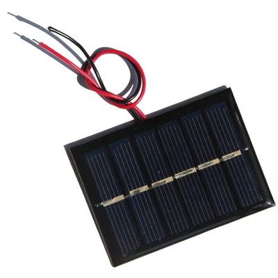 China 0.3W 3V DIY Solar Panel Solar Battery Charger Solar Power Bank Kit Battery Cell Phone Charger With Cable Wire Emergency Use 65*48mm for sale