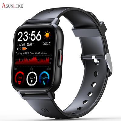 China 2021 New Touch Screen Low Power Men's Sports Health Wristband Waterproof Oxygen Smart Watch Body Temperature Blood Blood Pressure Watch for sale