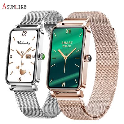 China ZX19 New Sport Full Touch Screen Green Watch Women Luxury Waterproof Band Smart Watch for sale